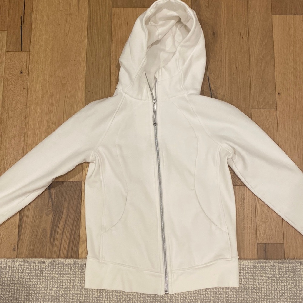 Lululemon White Scuba Jacket size 8